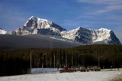 01 Storm Mountain Early Morning From Highway 93 And Castle Junction Driving To Radium In Winter.jpg